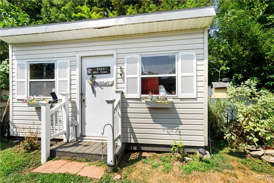 Shed in the backyard for more storage