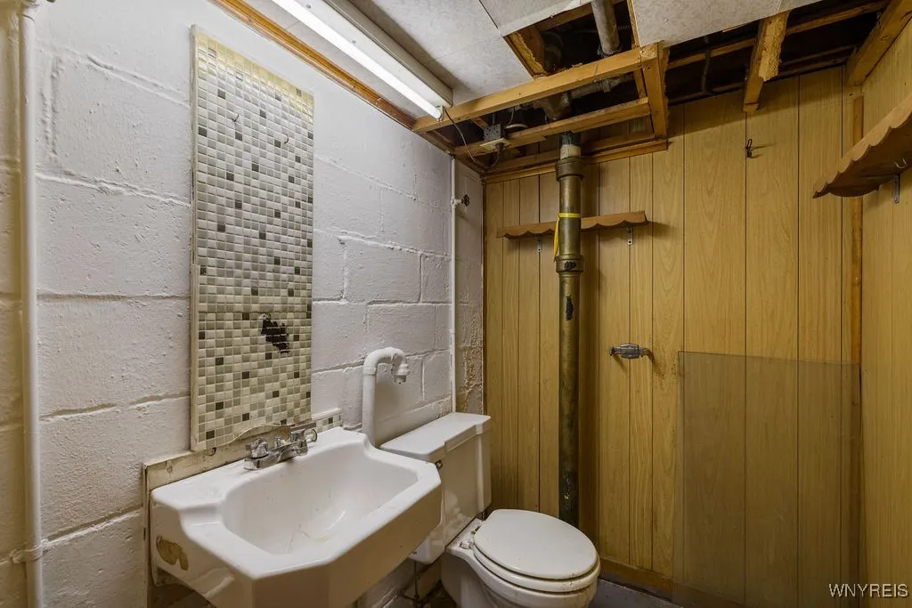 Half bath in basement