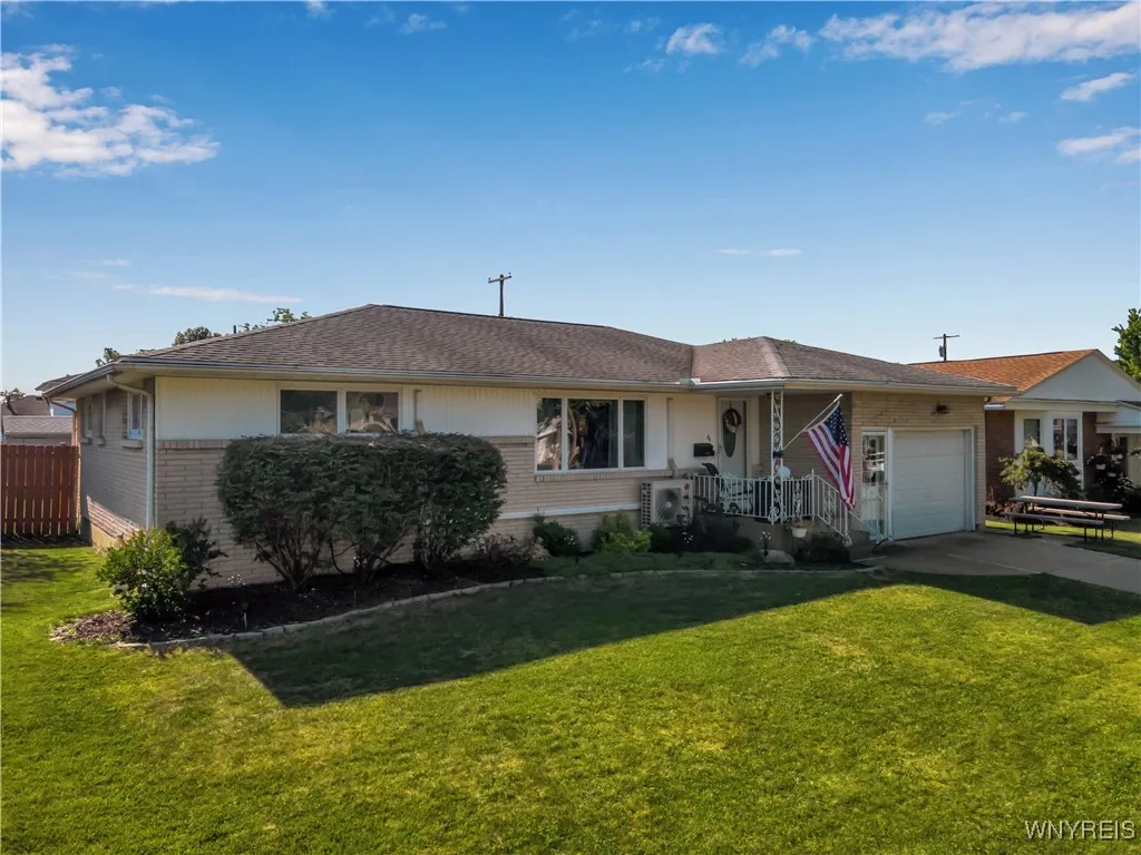 Exterior from corner of lot