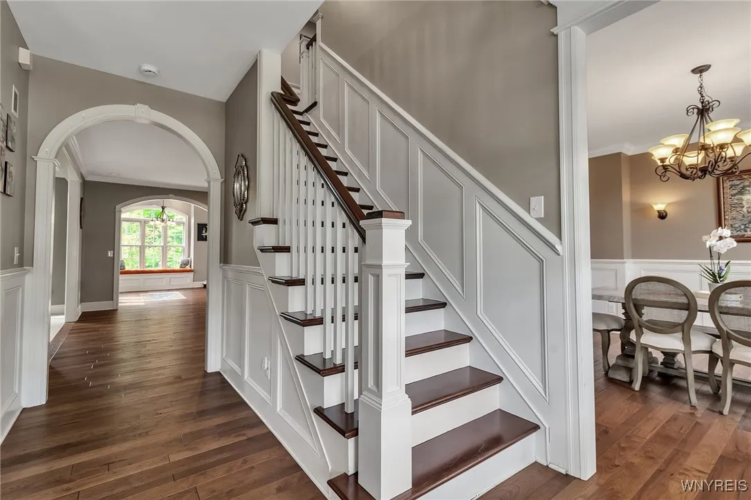 Look at the custom trim detail in this home!