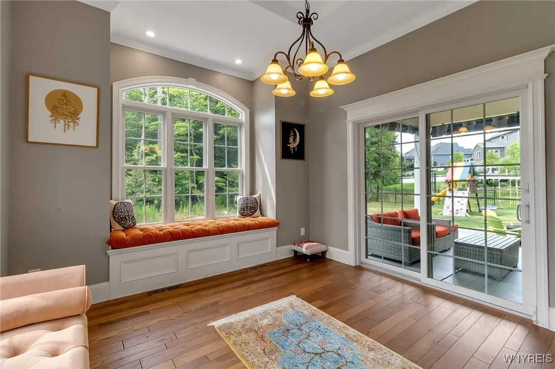 Beautiful views of your wooded backyard.