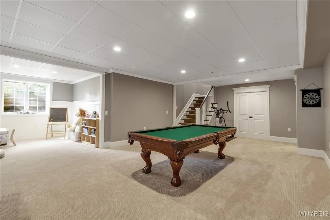 Beautifully finished basement.