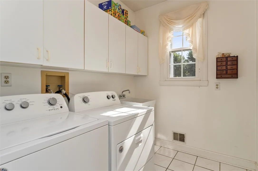 Convenient 1st floor laundry.