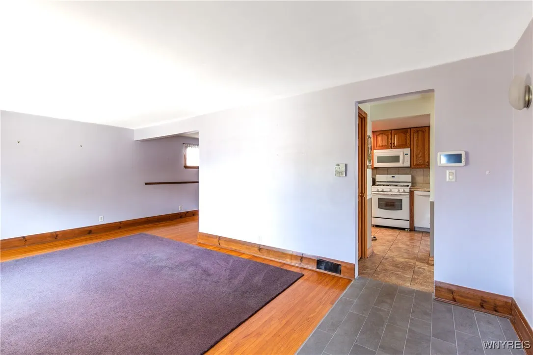 view of Kitchen, living and dining room