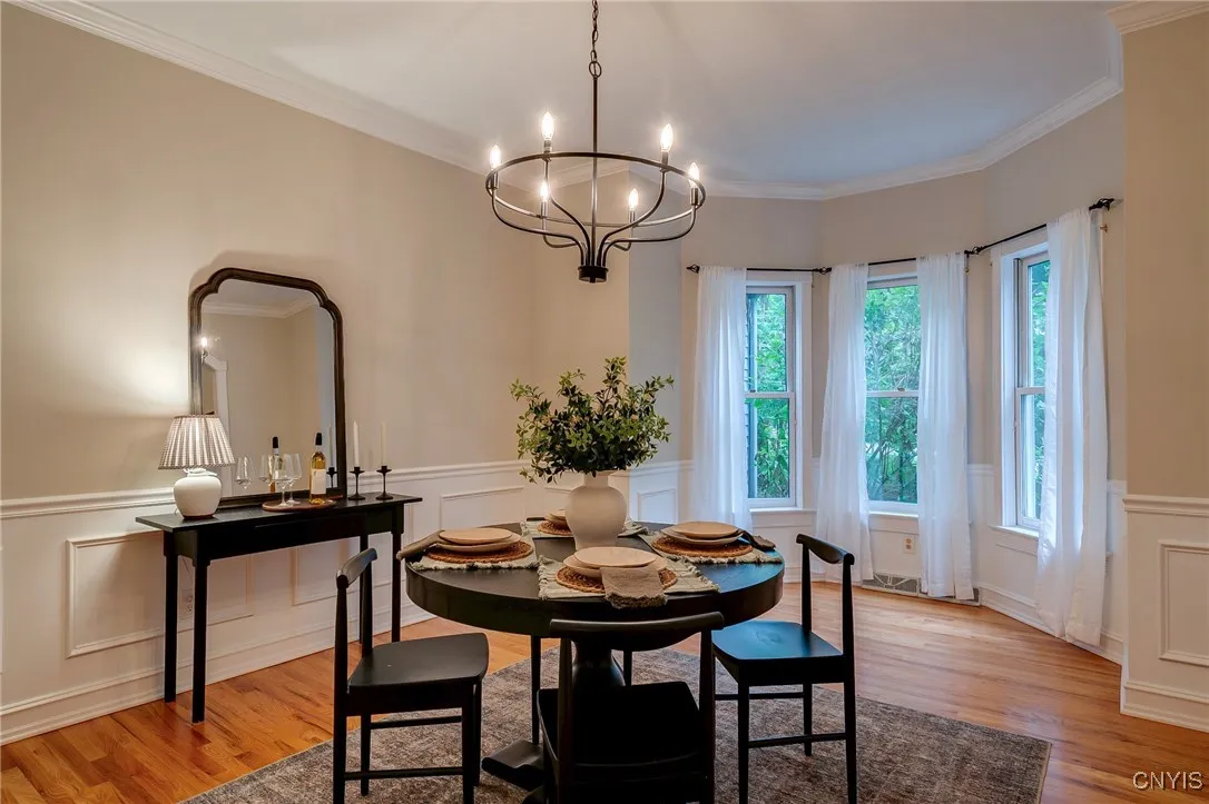 The Outstanding Dining Room is directly off the Kitchen and Foyer