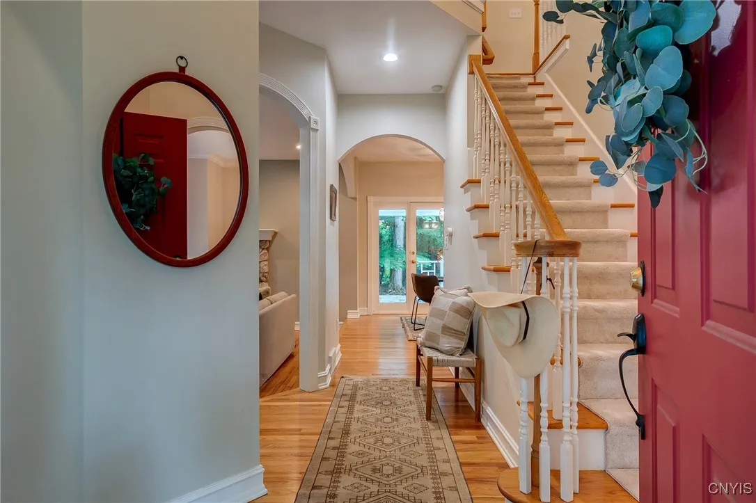 The grand foyer greets you as you enter this spectacular home!