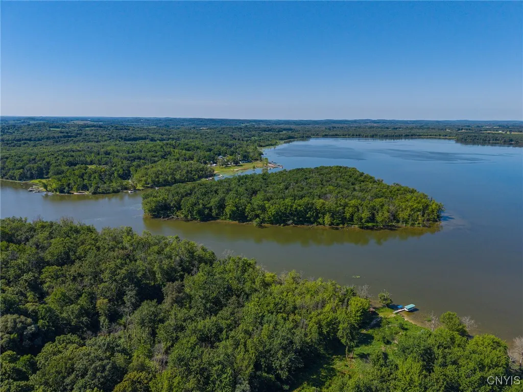 Cross Lake Drone View