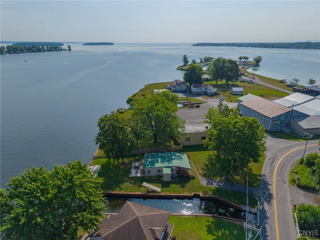 Looking out past the bay into Oneida Lake...