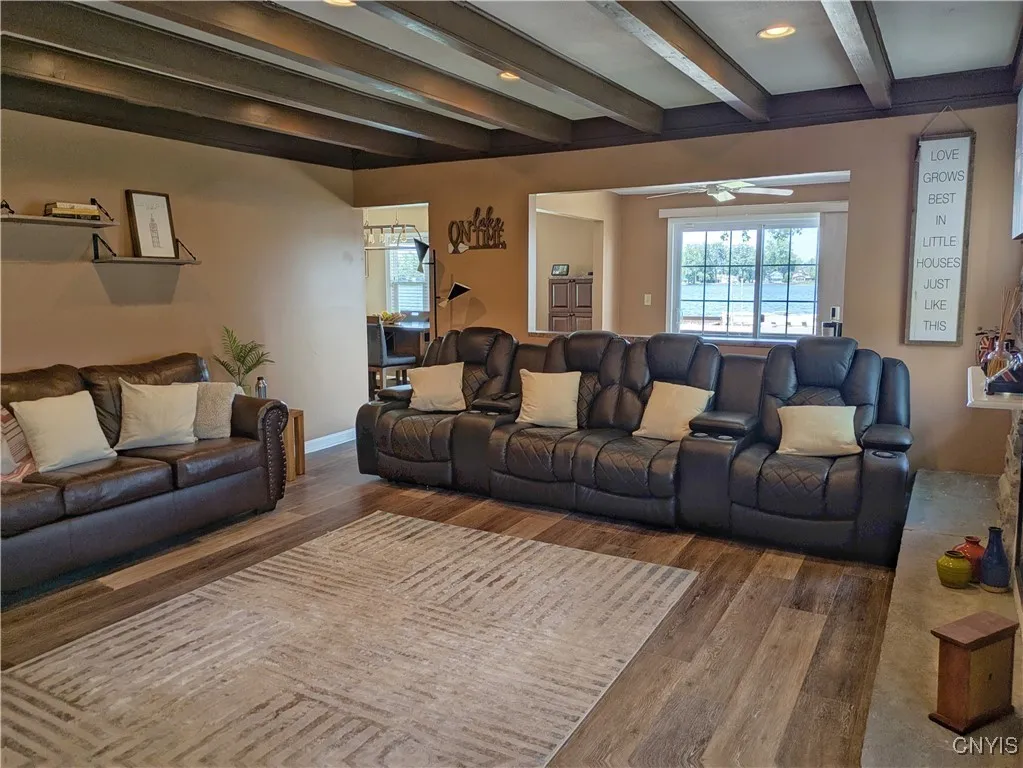 This view displays the open layout and easy flow of this floorplan...
