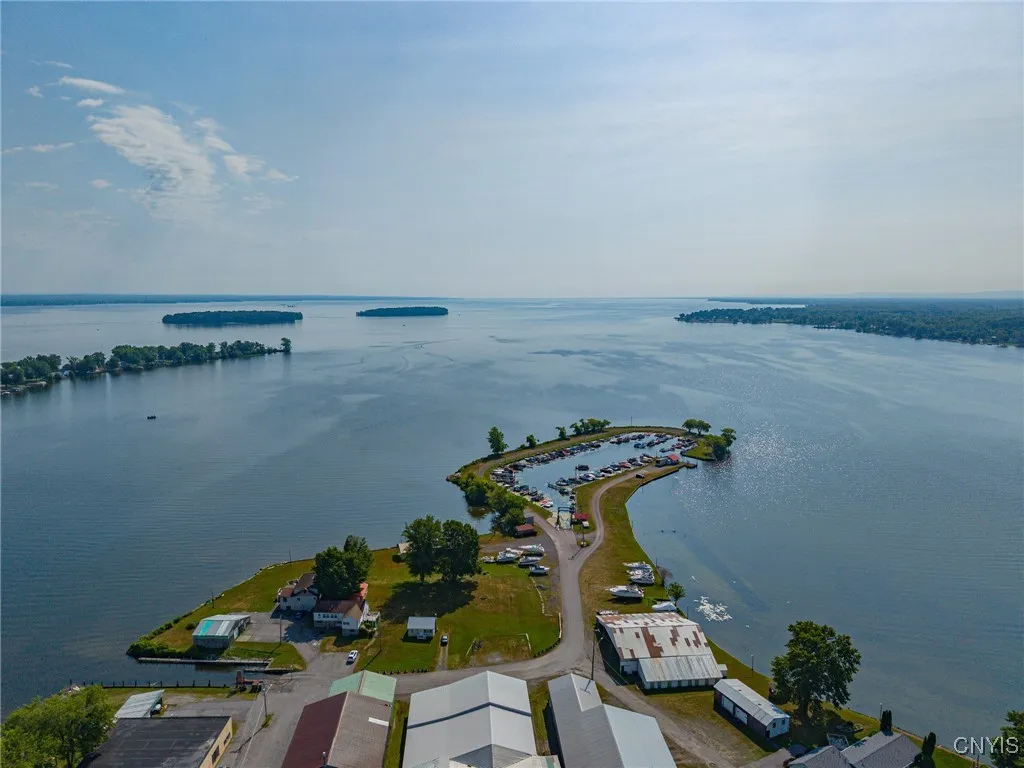 Lovely Oneida Lake with miles of shoreline, islands, and coves.