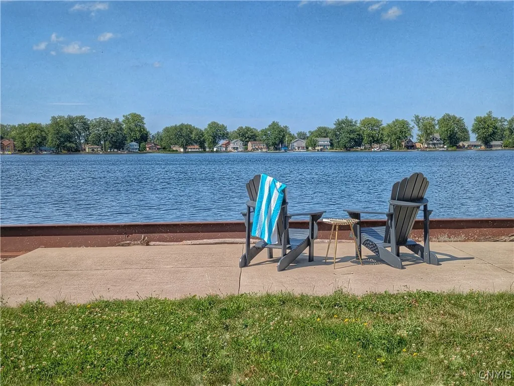The Lake Patio is 12' x 37' - large enough for a lakeside barbecue, boating and/or fishing activities, or just taking in the spectacular view - especially at sunset!