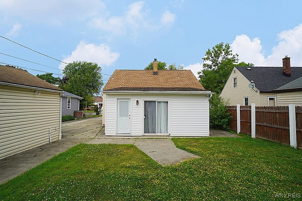 Rear of house