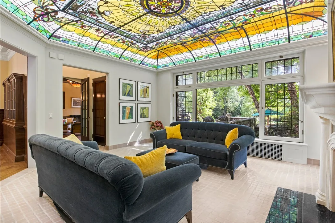 You will love the million-dollar view from sunroom's expansive windows.