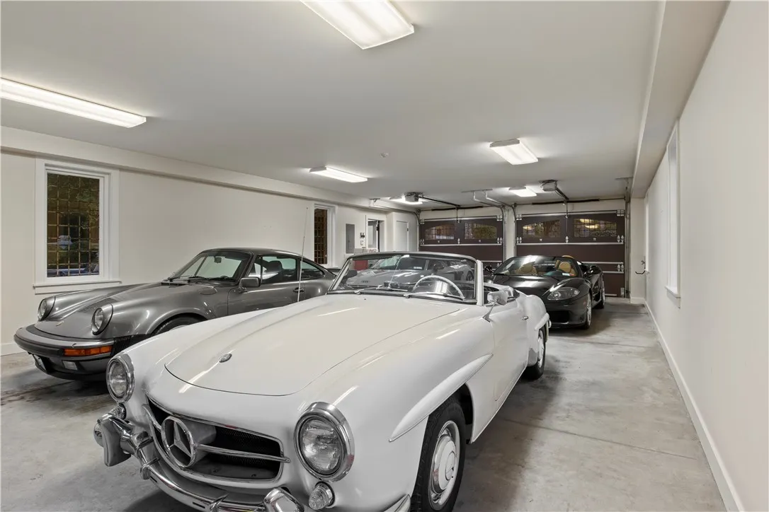 Large garage offers expansive parking.
