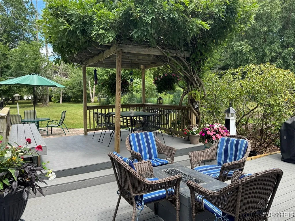 Built in firepit