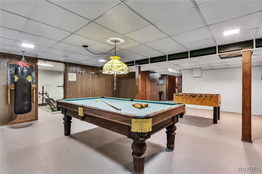Basement rec room