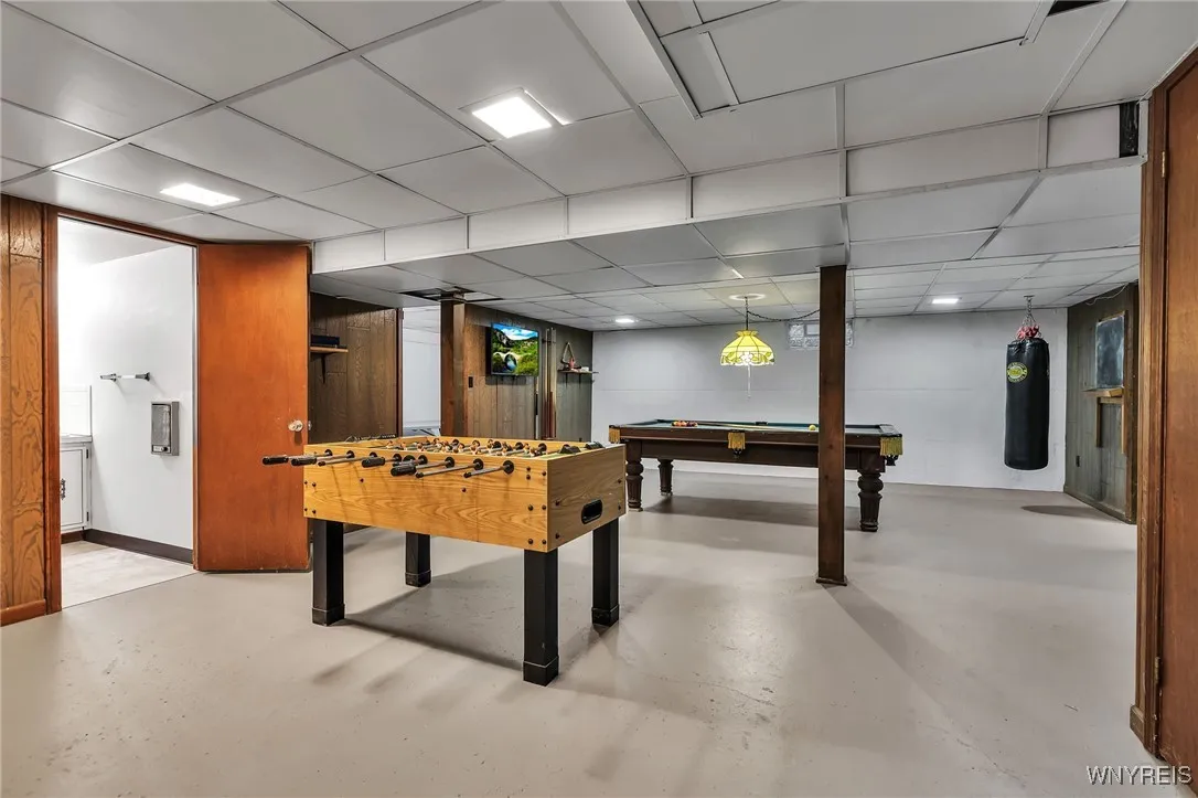 basement rec room