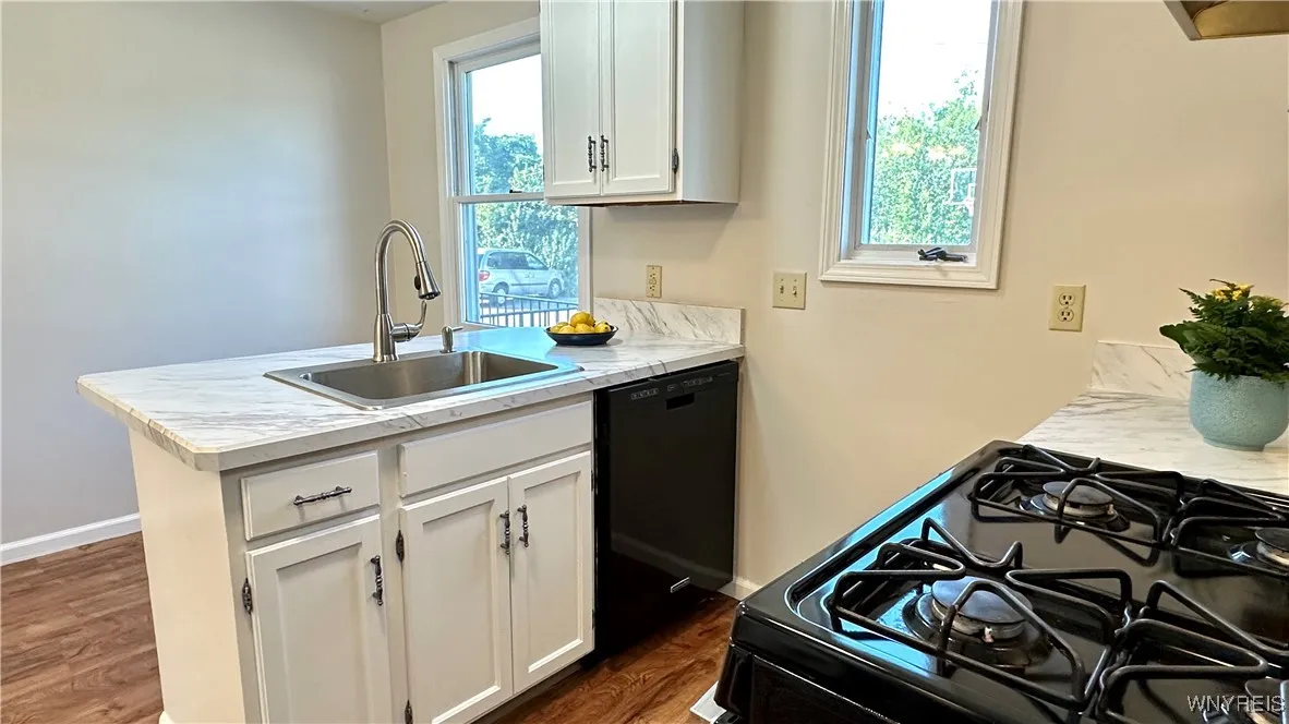 Kitchen includes the dishwasher & gas stove.