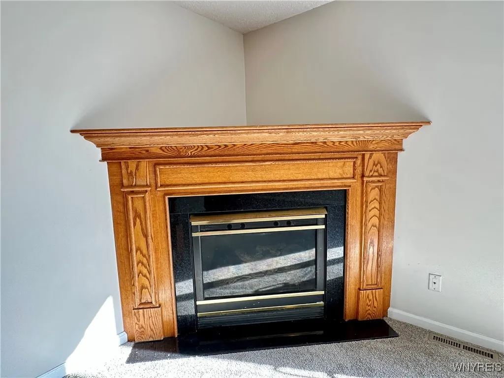 Gas fireplace for cozy winter nights!