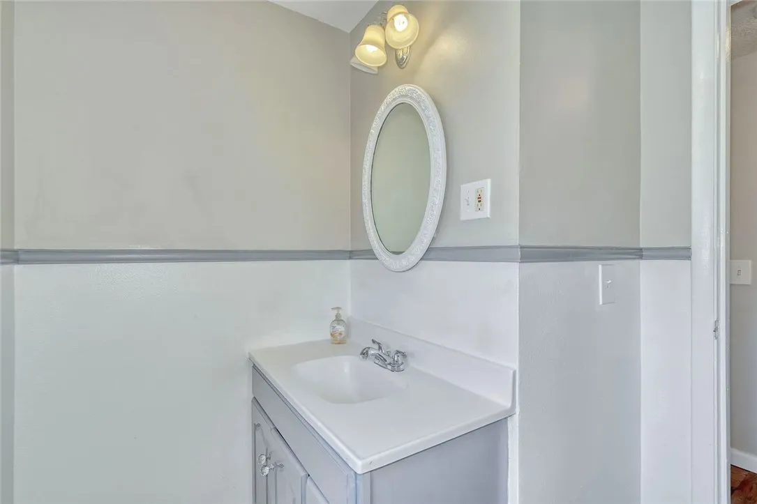 Second floor half bath