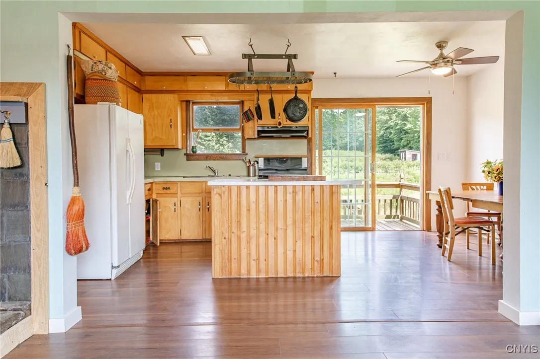 The home is full of beautiful natural light