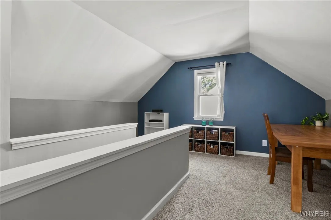 This inviting space has comfy wall to wall carpeting