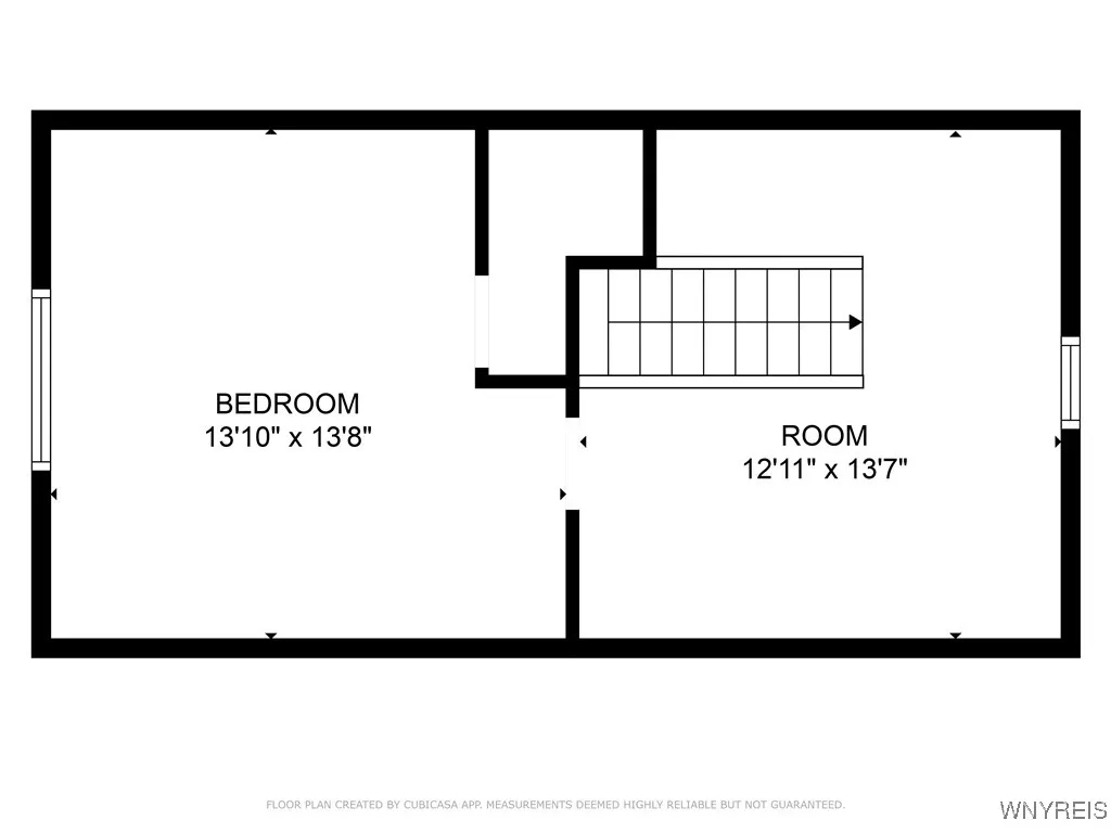 upstairs