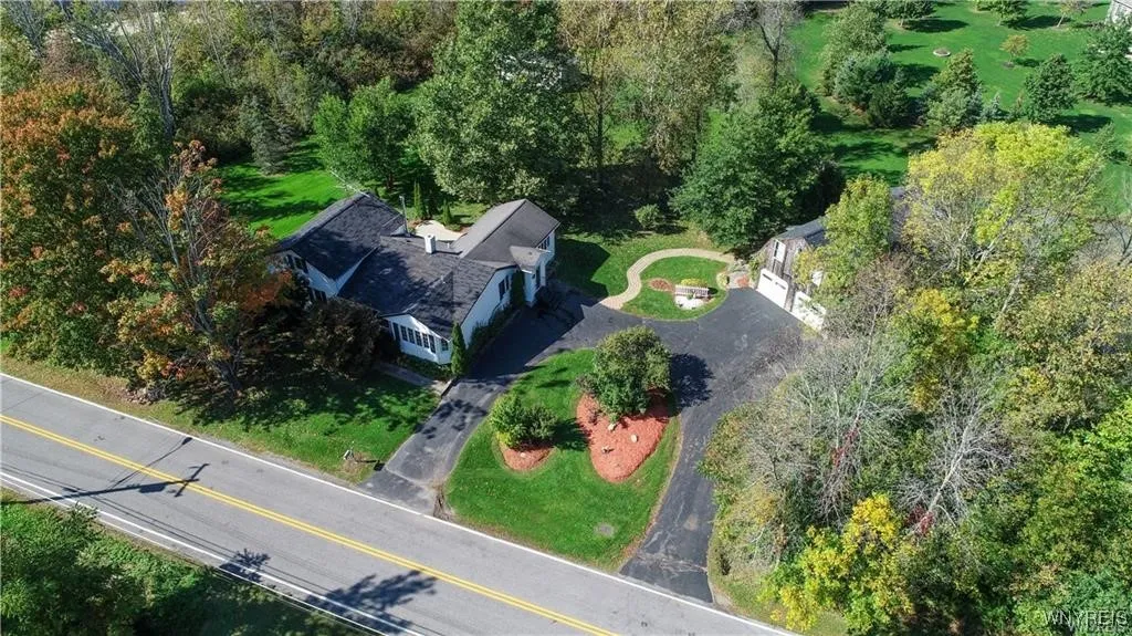 Aerial View of the Home from the Street