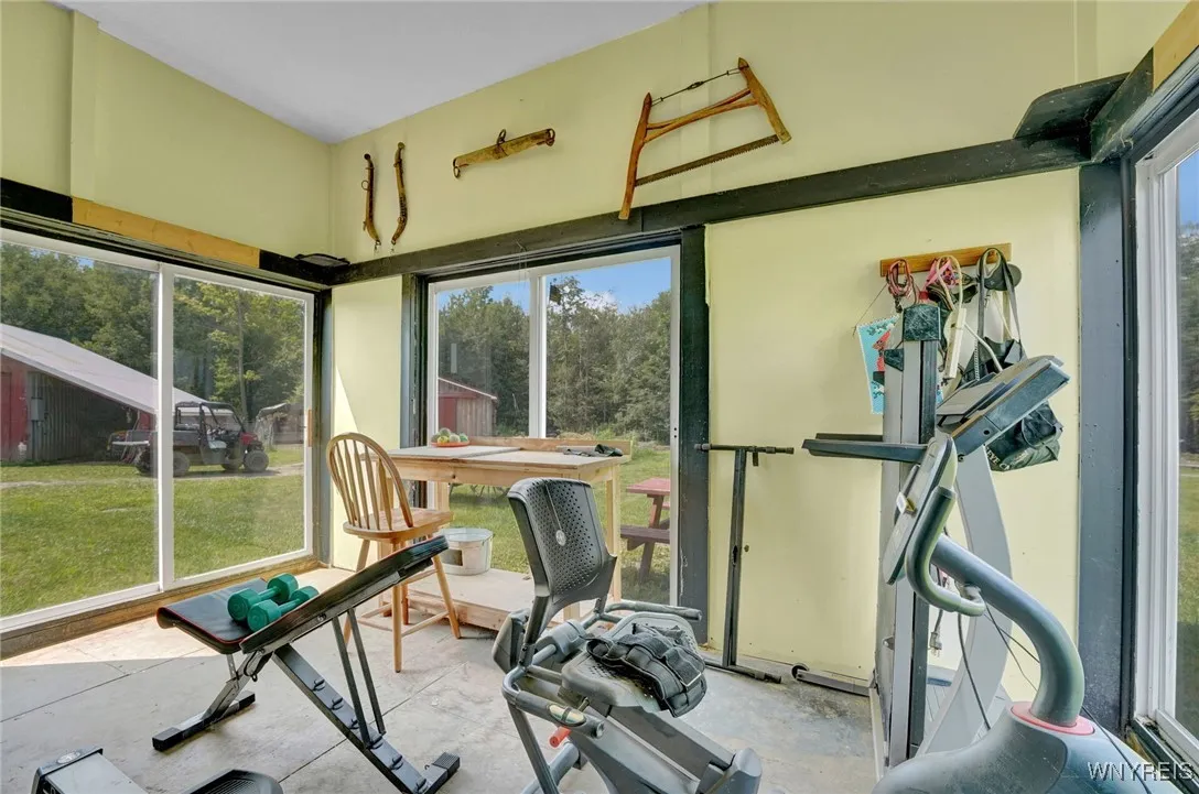 Huge mudroom/storage area