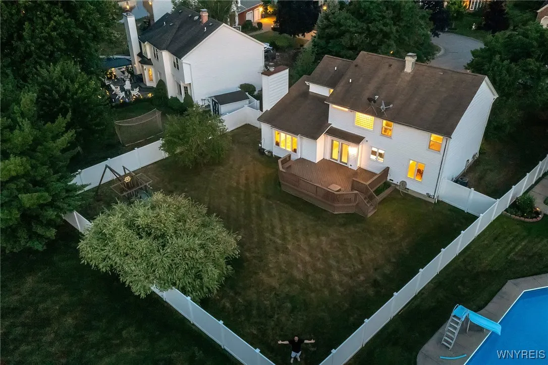 fully fenced in yard