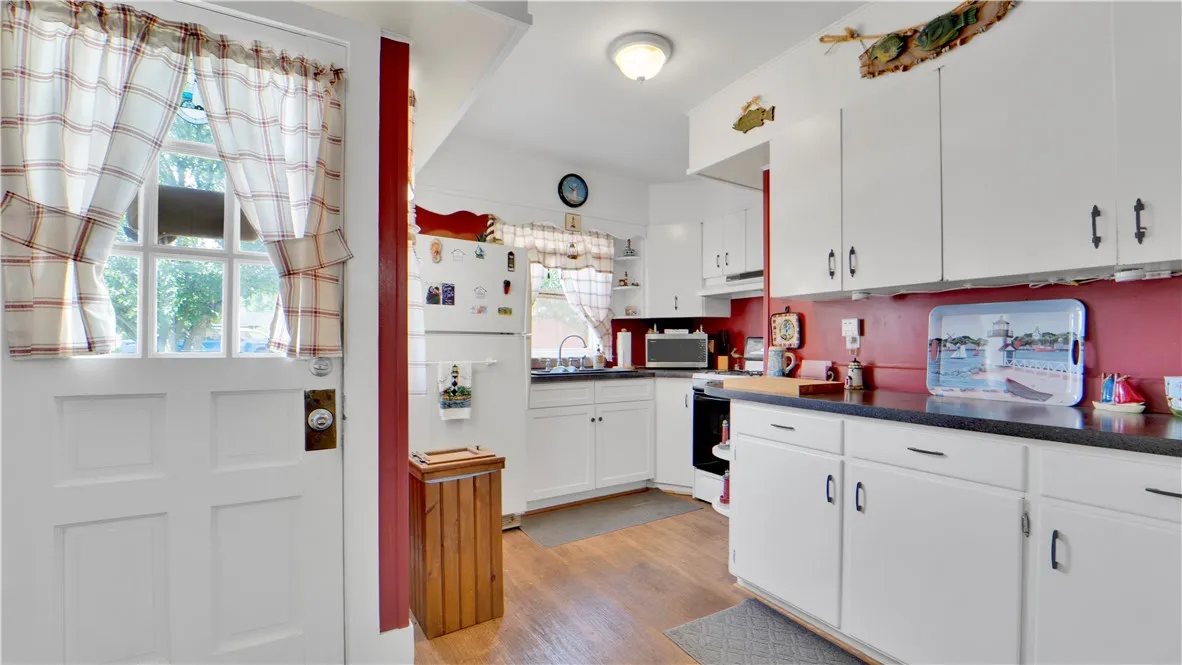 This is the Side Entrance to the lower unit and kitchen