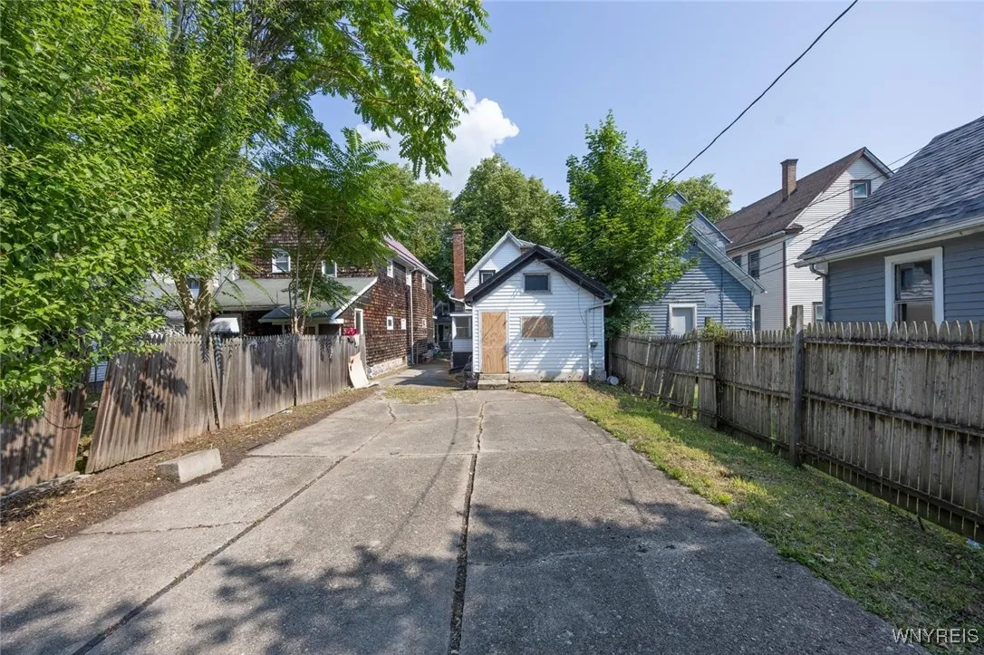 Rear of home