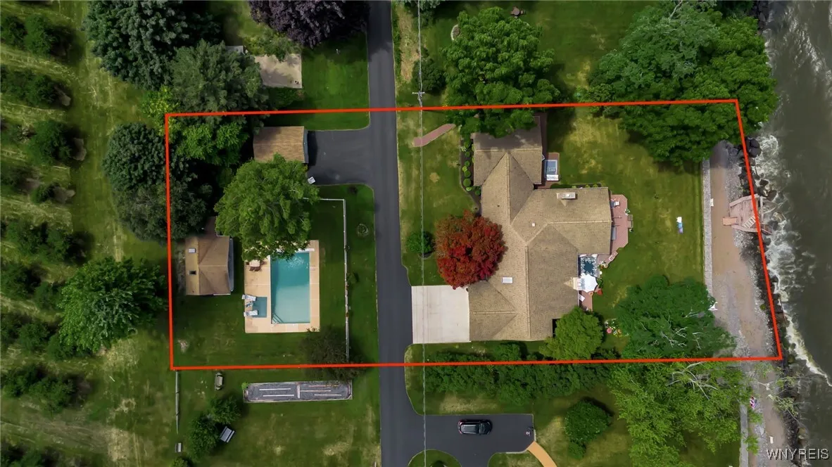 Aerial View with lot lines