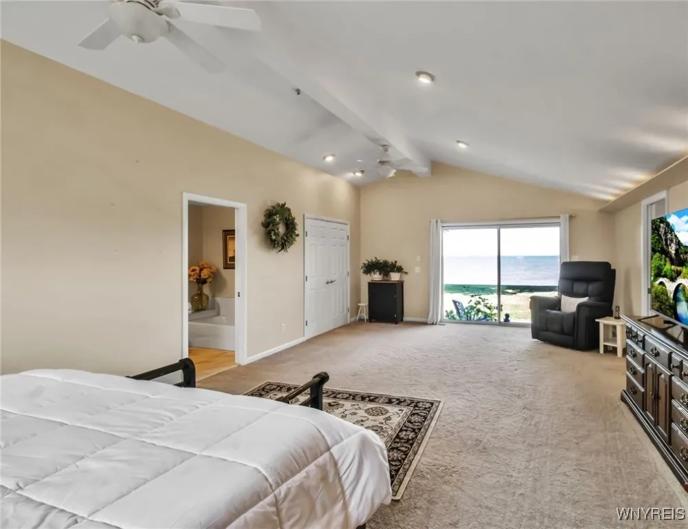 Master Bedroom with views of lake.