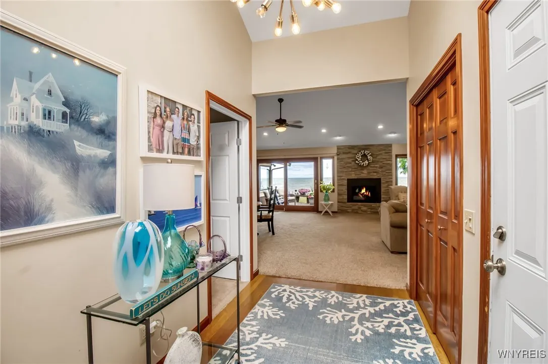 Front entryway leading to great room.