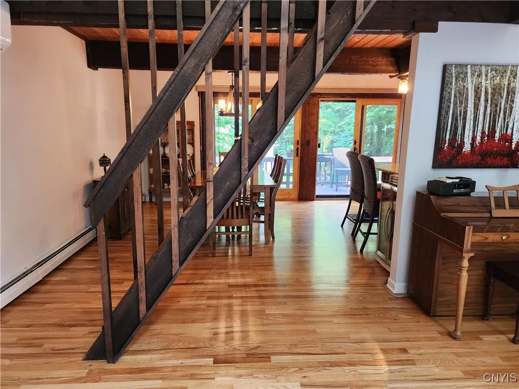 The architecture is so unique in this wonderful home.