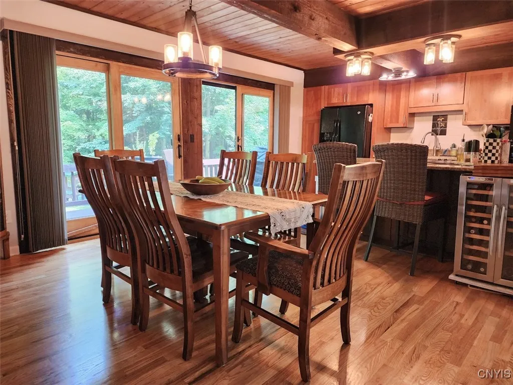 You'll love this wonderful updated kitchen, featuring double-sliders with views to the beautiful outdoors.