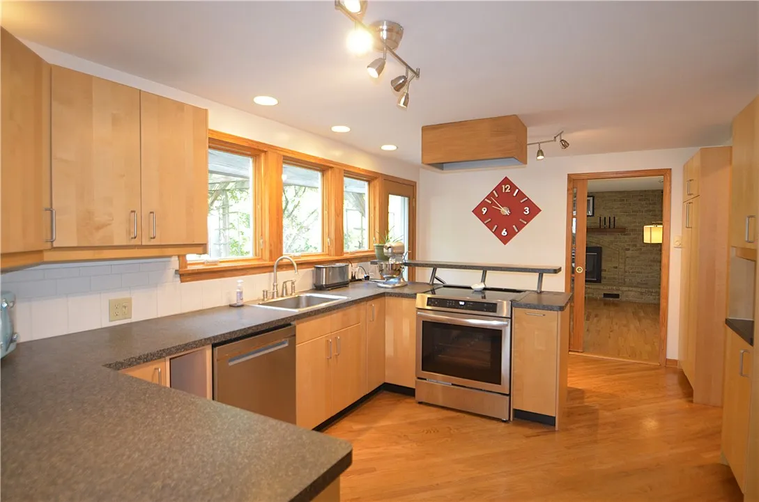 bank of windows brings natural light