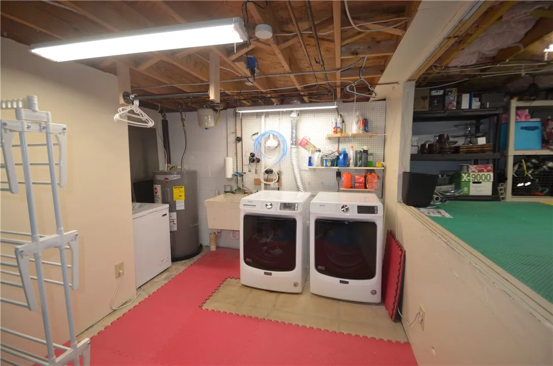 spaciuos laundry area