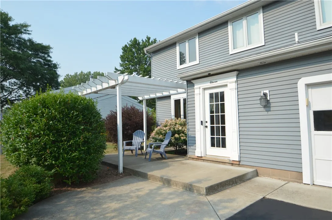 front entry with private sitting area