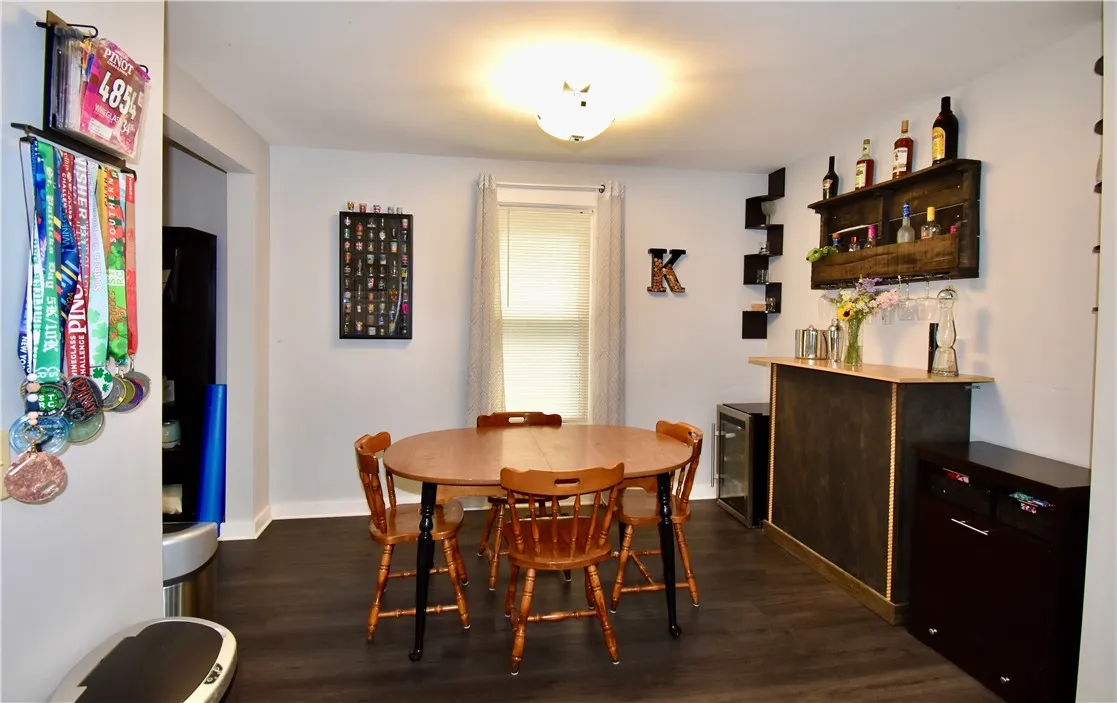 Dining Room with dry bar