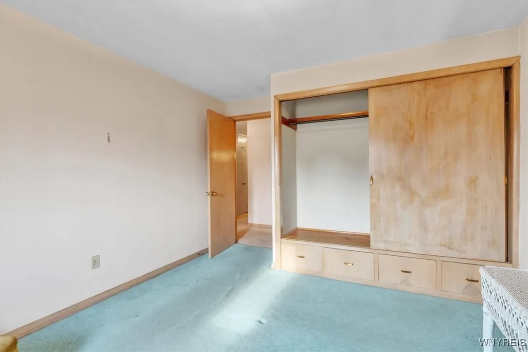close up of the closet interior