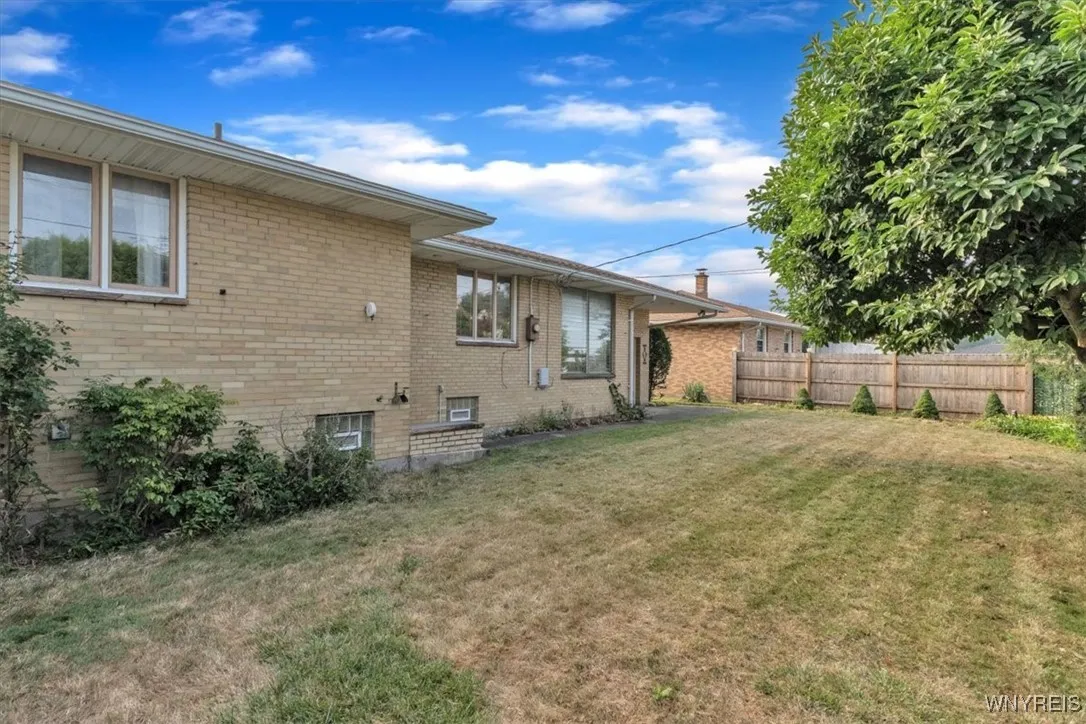 Long backyard has plenty of room for entertaining.