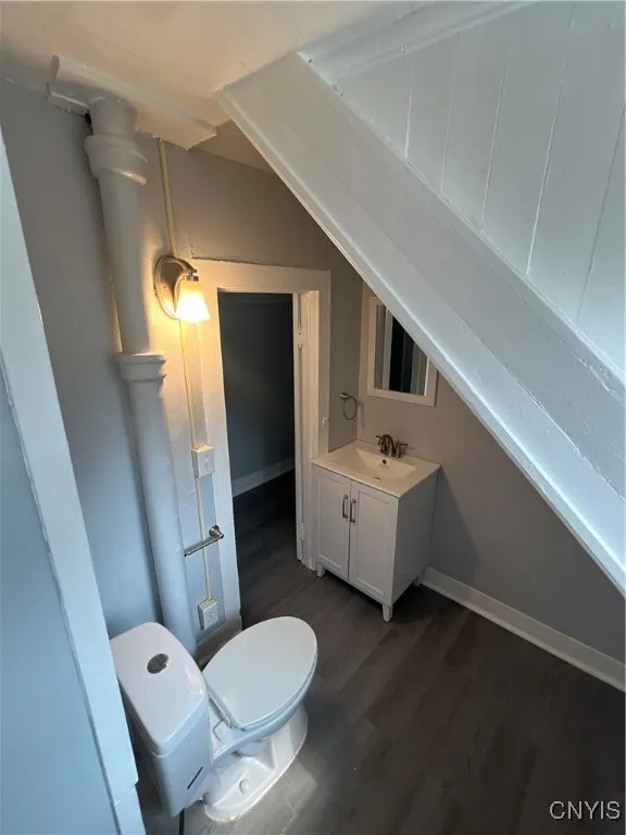 Upstairs half bath