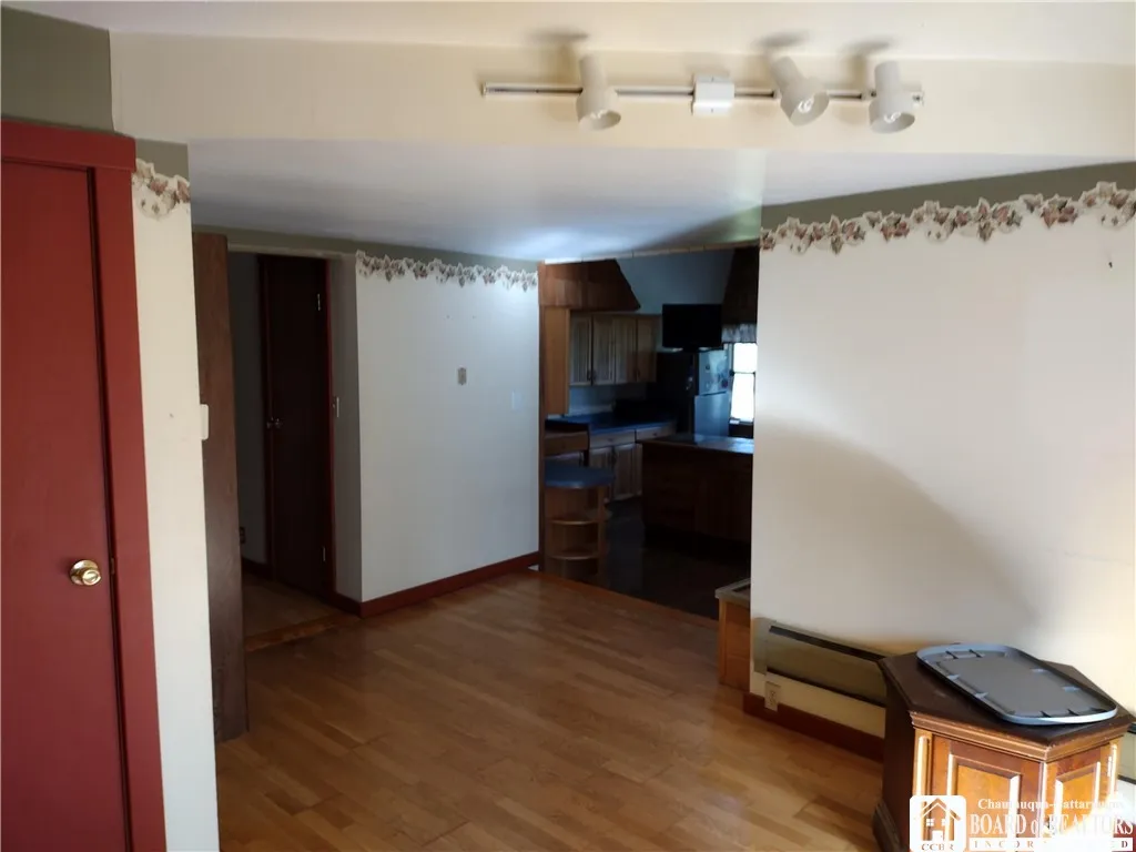 Living room with hardwood floors