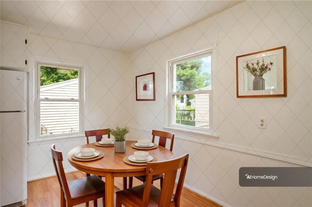 Virtually staged photo