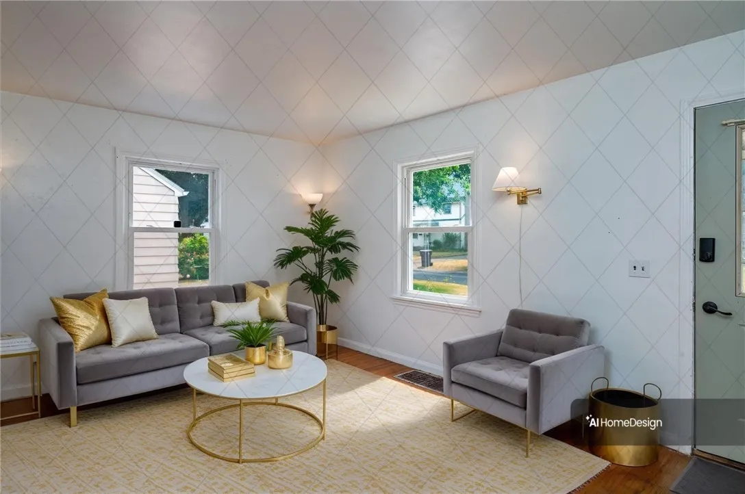 Virtually staged photo