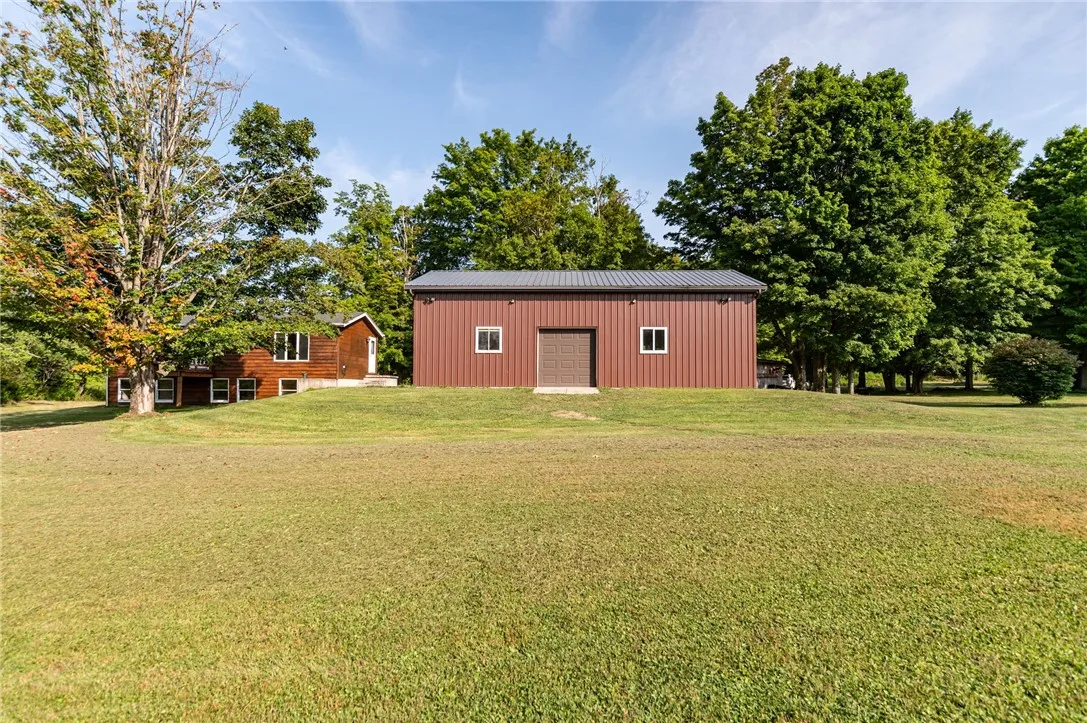 Back of house and garage