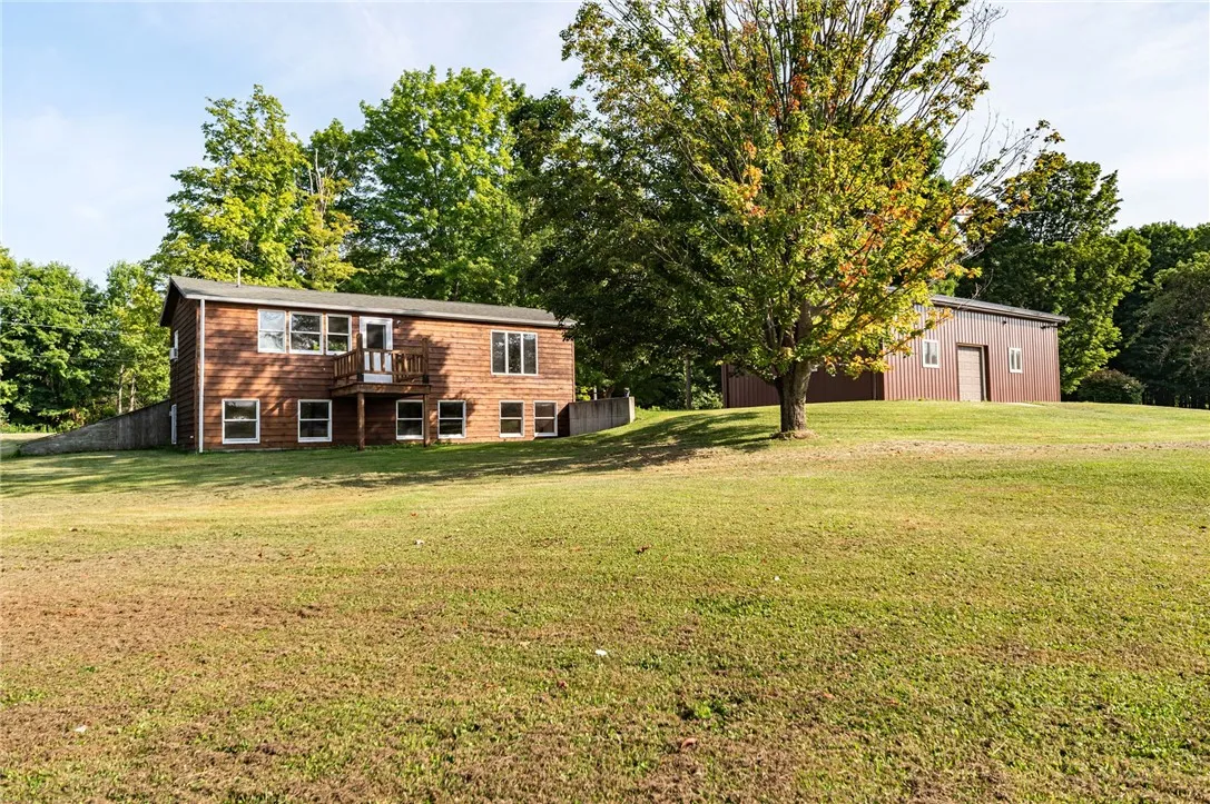 Back of house and garage