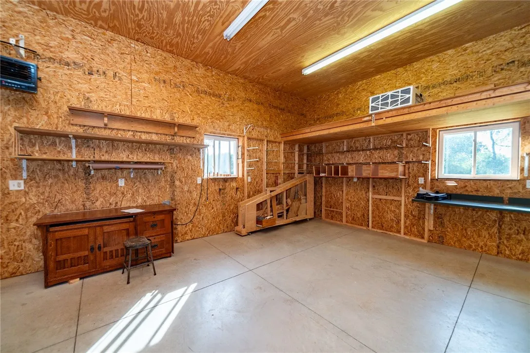 Heated, insulated workshop
